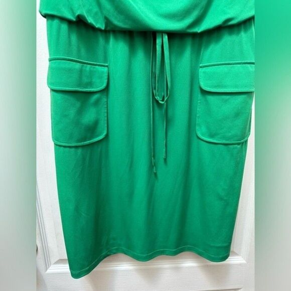 Jessica Howard Green Dress Draped Size 12 - Picture 2 of 5